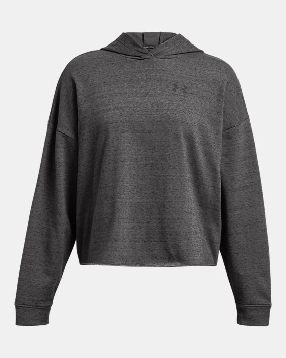 Women's UA Rival Terry Oversized Hoodie in Gray image number 3